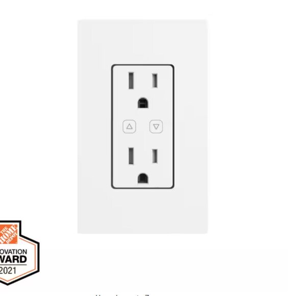 NIB HUBSPACE Smart 15 Amp 120-Volt Tamper Resistant White Duplex Outlet - Picture 7 of 8
